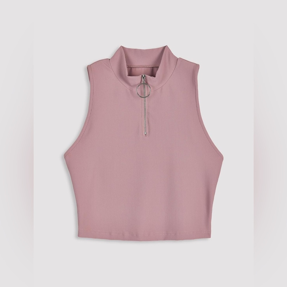 NWOT Quarter zip tank top - Medium